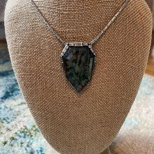 Northern lights long pendant necklace